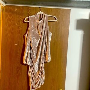 Express light pink dress